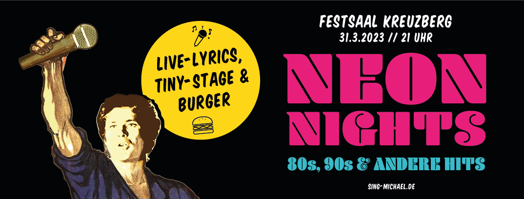 Gesangskollektiv Michael Ritter - Neon Nights im Festsaal Kreuzberg (Header)