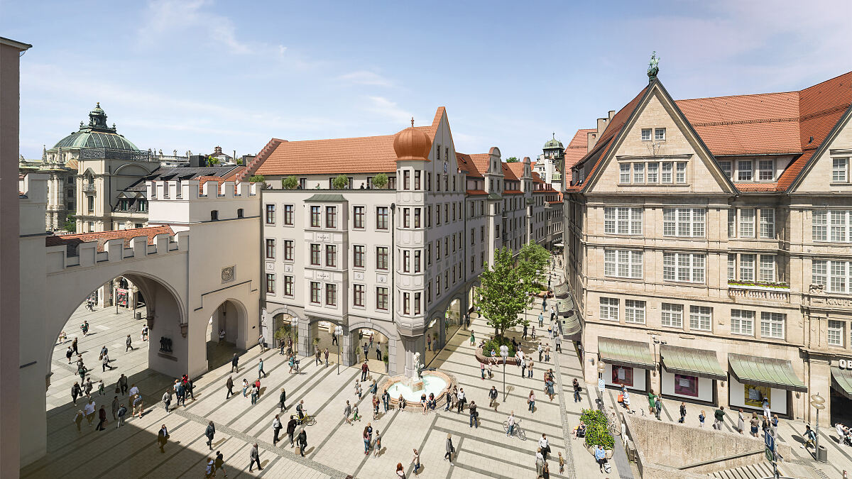 Blick in die Zukunft: Herzog Max - Die Umnutzung des historischen Kaufhauses Karstadt Sports schreitet voran mit neuem Vermietungserfolg für Ashurst LLP
