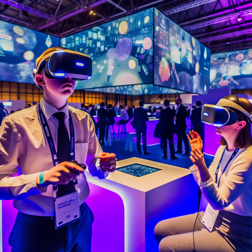 Innovation zum Anfassen: VR-Headsets eröffnen neue Perspektiven für Eventbesucher, getragen von einer soliden digitalen Basis durch Eventnet