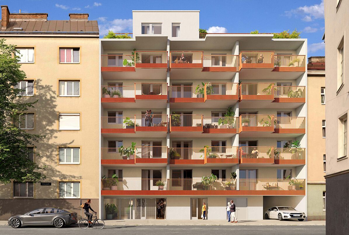 Zukunftsvision Wohnkomfort: Der Neubau in der Lorystraße 71, Wien Simmering – Ein nachhaltiges Zuhause für moderne Stadtbewohner.
