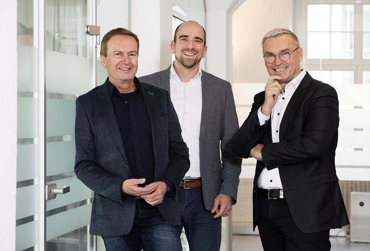 123C Digital Consulting erweitert sein Team mit Daniel Renggli in der Schweiz (Daniel Renggli, Thomas Apollonio, Harald Grabner, von links)